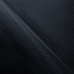 Ткань Оксфорд 300D PU Рип-Стоп СОТЫ, цвет Черный (на отрез)  в Волоколамске