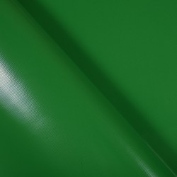 Тентовый материал ПВХ 450 гр/м2, Зелёный (Ширина 160см), на отрез  в Волоколамске, 450 г/м2, 799 руб