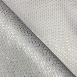 Ткань Оксфорд 300D PU Рип-Стоп СОТЫ, цвет Светло-Серый (на отрез)  в Волоколамске
