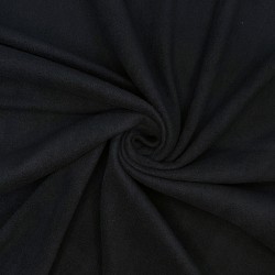Флис Односторонний 130 гр/м2, цвет Черный (на отрез)  в Волоколамске