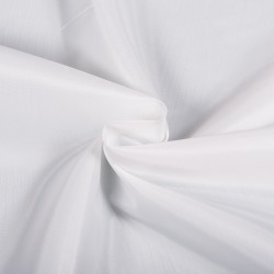 Ткань подкладочная Таффета 190Т, цвет Белый (на отрез)  в Волоколамске