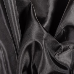 Ткань подкладочная Таффета 190Т, цвет Черный (на отрез)  в Волоколамске