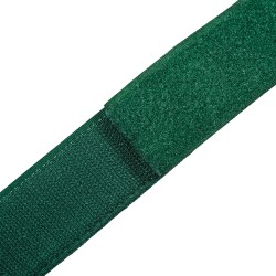 Контактная лента 40мм (38мм) цвет Зелёный (велькро-липучка, на отрез)  в Волоколамске