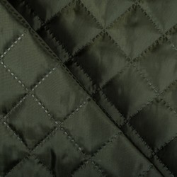 Стеганая подкладочная ткань с синтепоном (100гр/м2), цвет Хаки (на отрез)  в Волоколамске