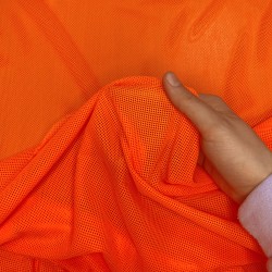 Трикотажная Сетка 75 г/м2, цвет Оранжевый (на отрез)  в Волоколамске