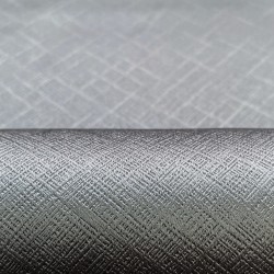 Ткань Блэкаут для штор светозатемняющая 100% &quot;Орнамент Серый&quot; (на отрез)  в Волоколамске