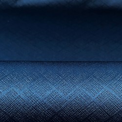 Ткань Блэкаут для штор светозатемняющая 100% &quot;Орнамент Синий&quot; (на отрез)  в Волоколамске
